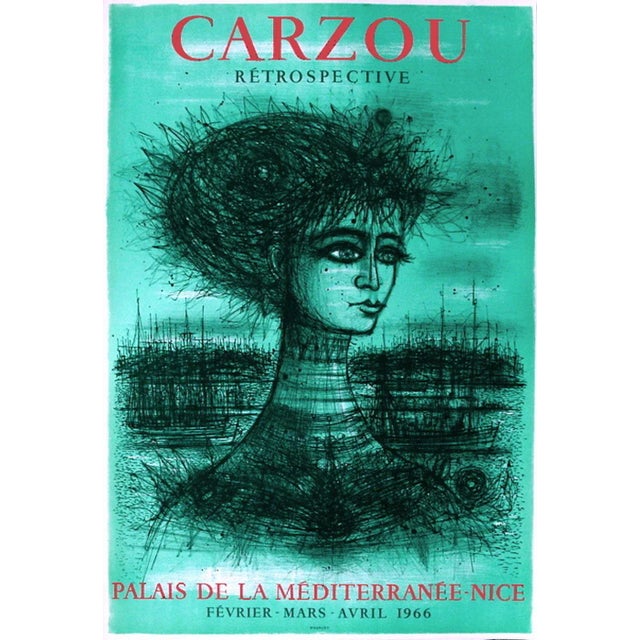 1966 Jean Carzou Retrospective Poster For Sale