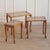 Vintage Nesting Tables in Viennese Wicker, Set of 3 For Sale - Image 3 of 13