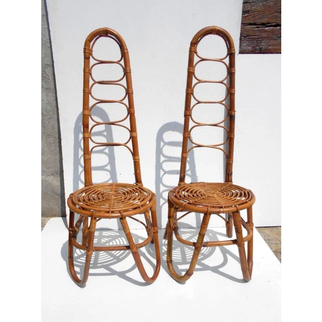 Large Bamboo Seating Group, 1950s, Set of 15 For Sale - Image 3 of 7