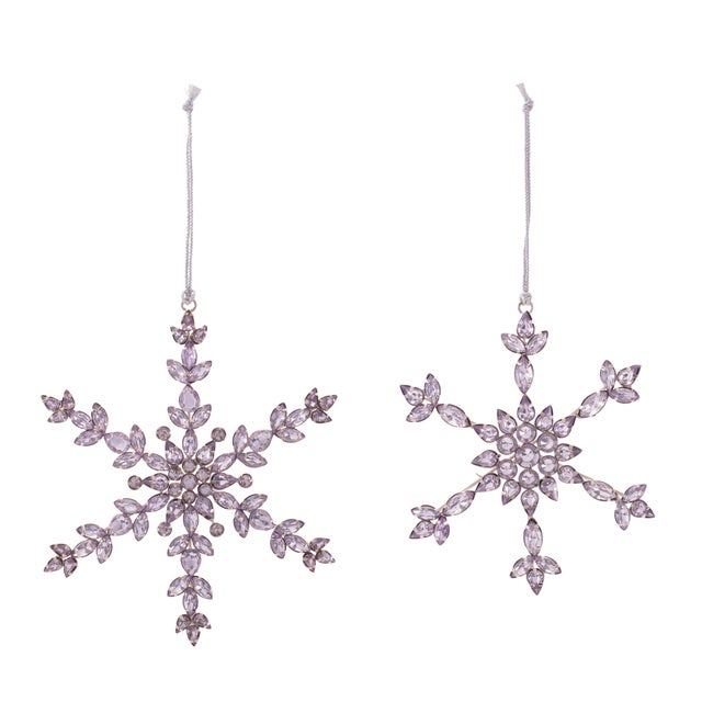 This six-piece set is perfect for traditional, modern, or glam holiday themes. Hang them individually for a delicate look,...