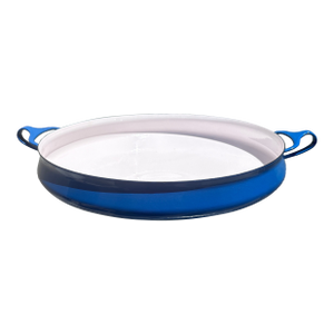 1950s Dansk Blue Kobenstyle Paella Pan 13 1/2” by Jens Quistgaard