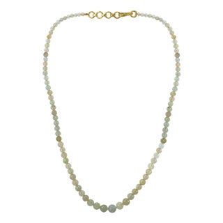 Natural Opal Faceted Bead Single Strand Necklace on Clearance Silver Clasp For Sale