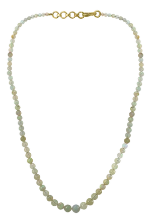 Natural Opal Faceted Bead Single Strand Necklace on Clearance Silver Clasp
