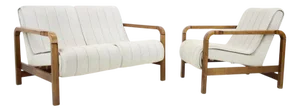 Mid-Century Seating Set, Czechoslovakia, 1970s, Set of 2