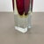 Sommerso Murano Glass Cube Vase attributed to Flavio Poli, Italy, 1970s For Sale - Image 11 of 18
