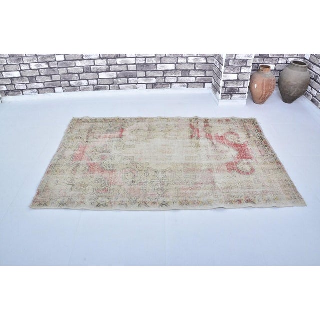 Textile Anatolian Vintage Wool Rug For Sale - Image 7 of 10