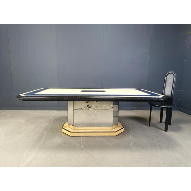 1970s Vintage Lacquered Dining Table, 1970s For Sale - Image 5 of 12