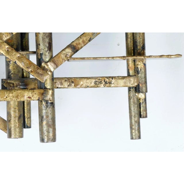 Gold Seagulls Metal C. Jere Wall Sculpture For Sale - Image 8 of 9