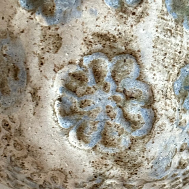 Ceramic Vintage Artisan-Crafted Stoneware Hanging Planter For Sale - Image 7 of 12