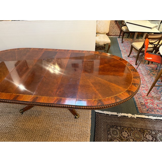 Henredon Neoclassical Mahogany Extension Dining Table For Sale - Image 18 of 18