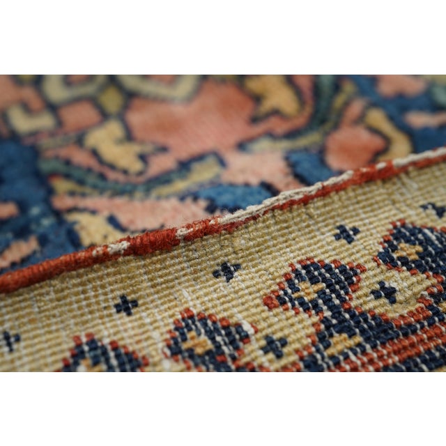 Antique Farahan Sarouk Rug 11’0" X 13’0" For Sale - Image 12 of 12