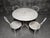 Metal Wrought Iron Garden Table and Chairs, 1930s, Set of 5 For Sale - Image 7 of 12