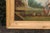 French Late 18th Century Country Scene Oil on Canvas Painting Set in Pine Frame - Unsigned For Sale - Image 9 of 12