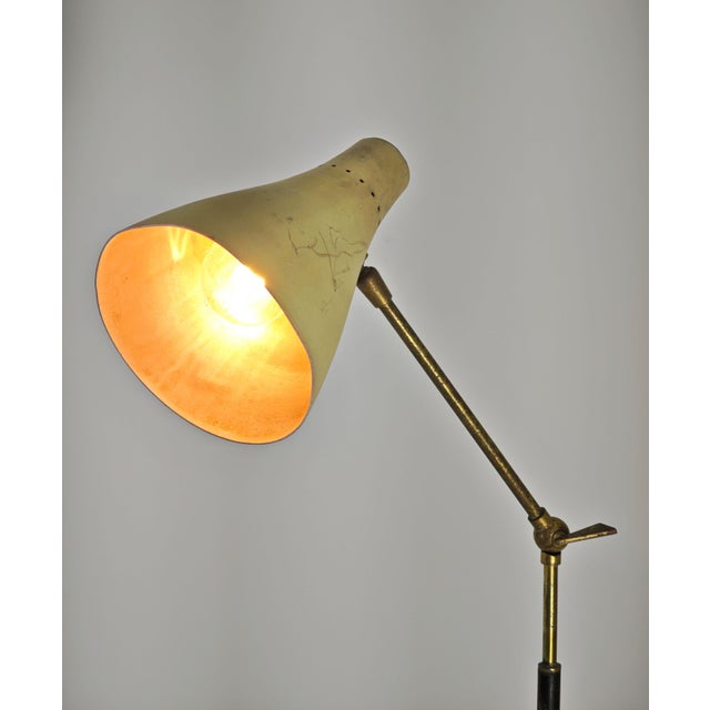 Italian Brass and Marble Floor Lamp, 1950s For Sale - Image 15 of 17