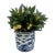 Chinese Qing Dynasty Style Blue & White Dragon Motif Porcelain Planter For Sale