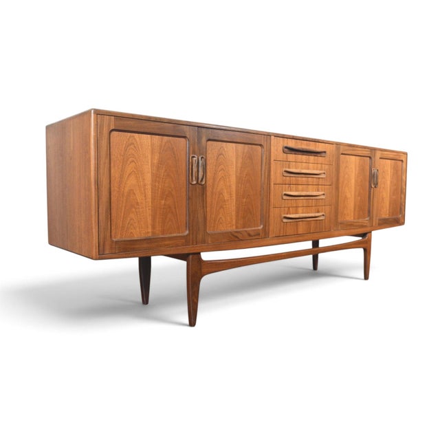 Wood Mid 20th Century Large G Plan Fresco Credenza in Teak #2, Attributed For Sale - Image 7 of 8