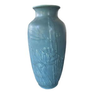1945 Rookwood Art Pottery Floral Embossed Decorated 6870 Vase