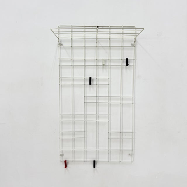 Vintage Wire Metal Wall Coat Rack, 1960s For Sale - Image 16 of 18