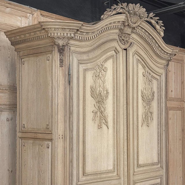 Grand 18th Century Oak Louis XVI Armoire From Namur For Sale - Image 14 of 18