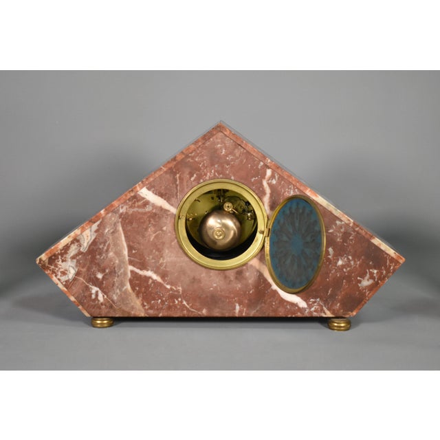 Art Deco French Clock Set by Comptoir General, M Schnerb, Paris, 1920s, Set of 3 For Sale - Image 12 of 16