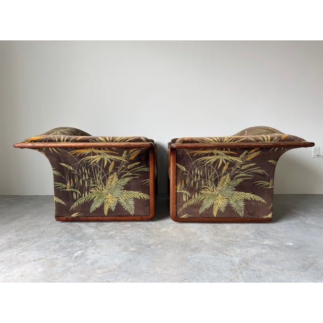 1970s Pair of Mid-Century Scandinavian Tropical Lounge Chairs by Skandia International/Sold For Sale - Image 5 of 17