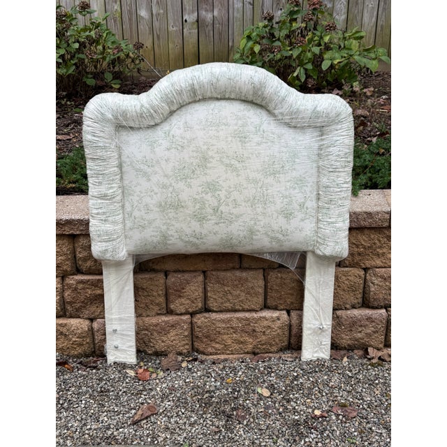 2010s Twin Toile Headboard For Sale - Image 5 of 6