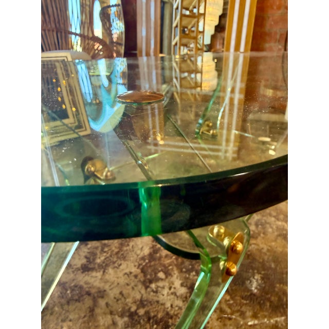 Luigi Brusotti Sculptural Glass Coffee Table, Italy, 1970s For Sale In Los Angeles - Image 6 of 13