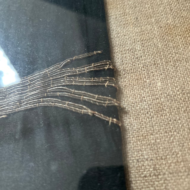 Antique Framed Asian Dragon Embroidery - A Pair For Sale - Image 10 of 12