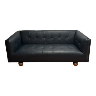 Jonathan Adler Leather Sofa For Sale