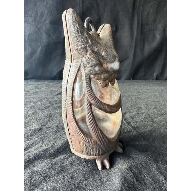 Japanese Japanese Owl Lantern Candle Cover For Sale - Image 3 of 10