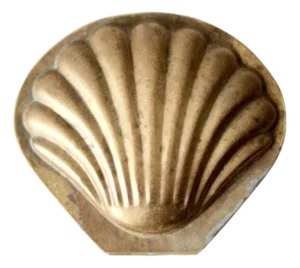 Vintage Brass Shell Box