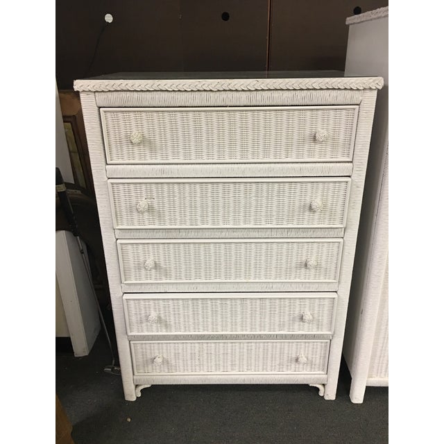 Lexington Henry Link 5 Drawer Wicker Dresser Chairish