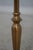 1990s Brass Scrolled Arm Floor Lamp W. Shade For Sale - Image 5 of 11