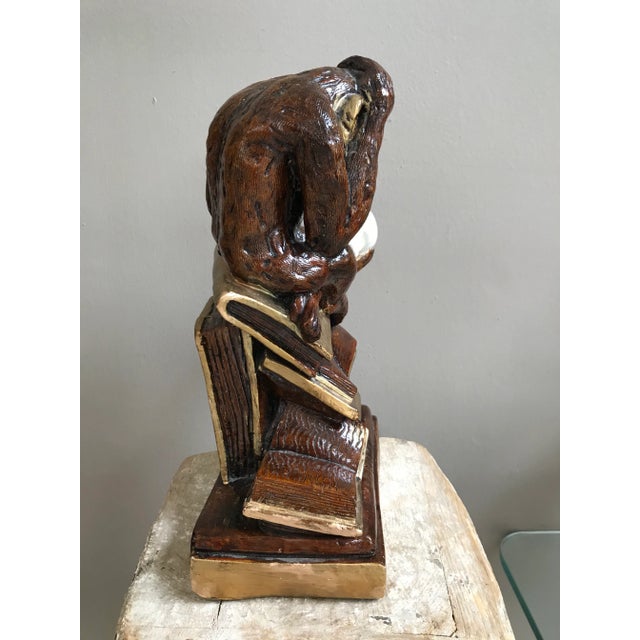 1950s Darwin’s Human Evolution Chalkware Statue For Sale - Image 4 of 8