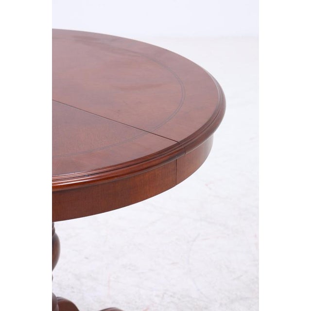 Vintage English Round Extendable Kitchen Table For Sale - Image 9 of 15