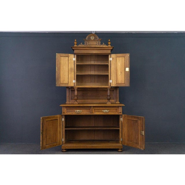 Brown Wilhelminian Buffet, Late 19th Century For Sale - Image 8 of 18