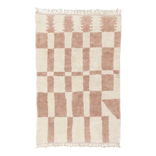 Hand-Knotted Wool Rug by Azele Studio For Sale