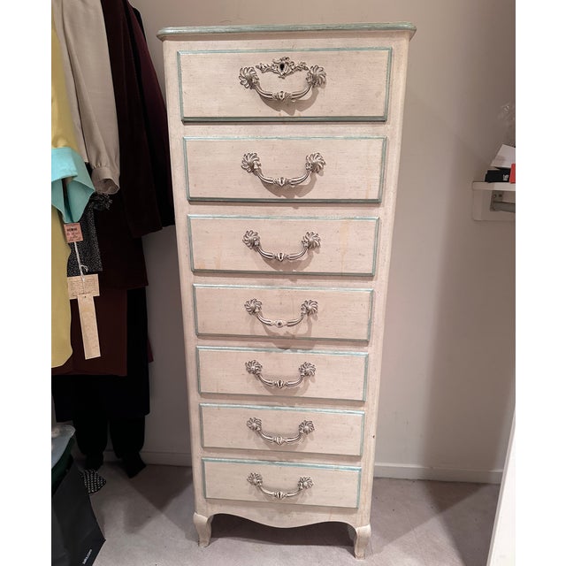 Mid 20th Century Mid 20th Century Baker Furniture Semainier --Painted Swedish Style For Sale - Image 5 of 10