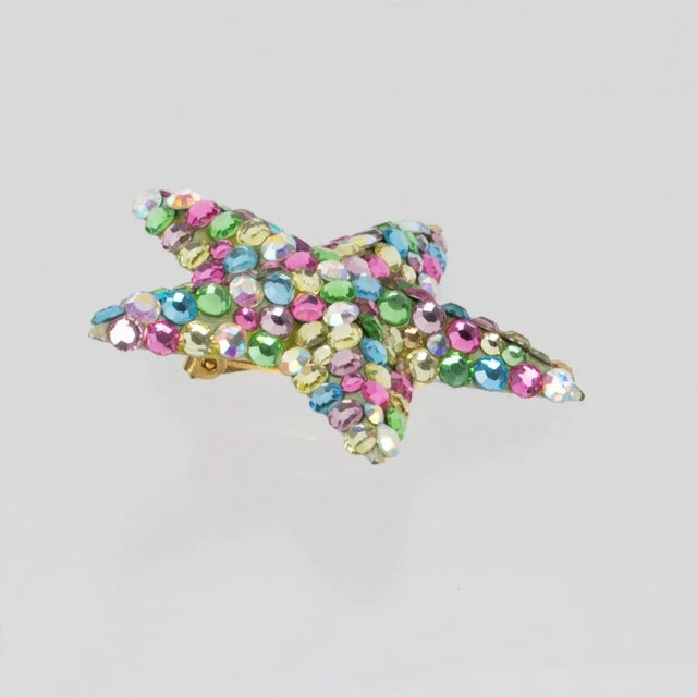 Richard Kerr Pastel Multicolor Star Jeweled Clip Earrings - 2 Pieces For Sale In Atlanta - Image 6 of 6