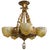 Metal Art Deco Slip Shade Chandelier by the Lincoln Manufacturing Company C. 1930's For Sale - Image 7 of 11