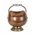 Antique Copper Helmet-Shaped Coal Scuttle with Lion Heads and Delft Ceramic Details For Sale - Image 5 of 15