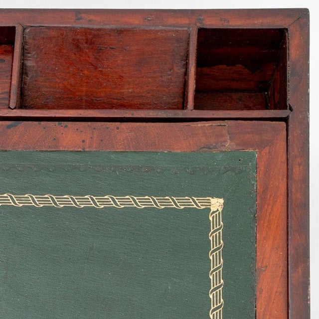 Brown American Marquetry Writing Box, 19th C. For Sale - Image 8 of 9