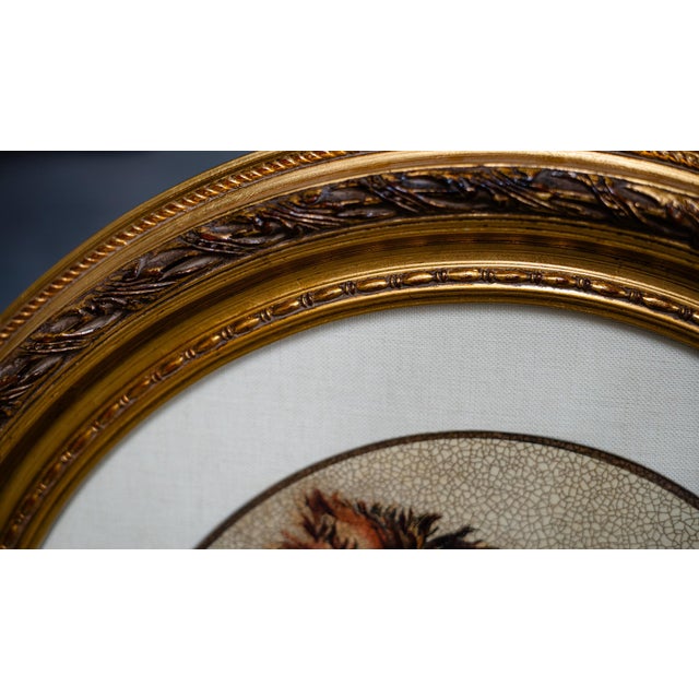 1970s Pair of Ethan Allen Vintage Botanical Prints in Gorgeous Oval Frames For Sale In Seattle - Image 6 of 6