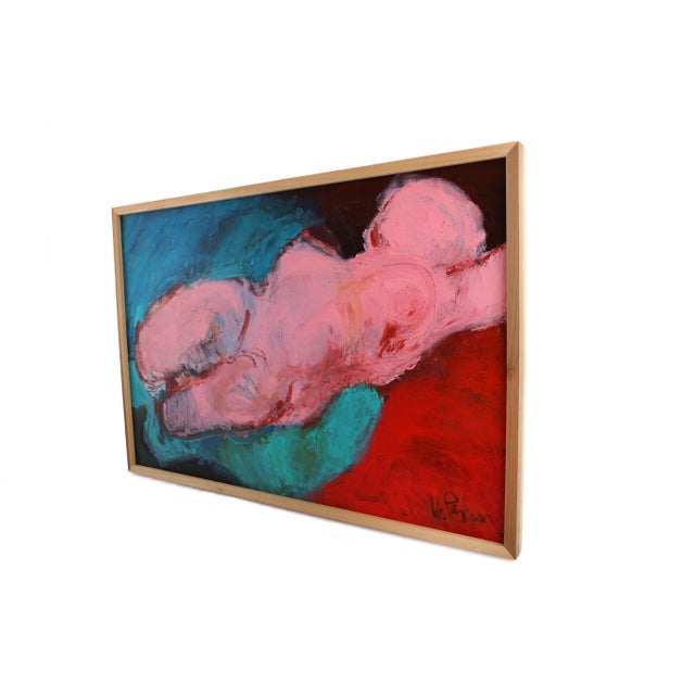 Figurative Figurative Expressionism "Whose Blues" Original Painting For Sale - Image 3 of 9