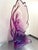 J. Boiros Postmodern 1993 Monumental Purple Lucite Woman Sculpture For Sale - Image 4 of 6