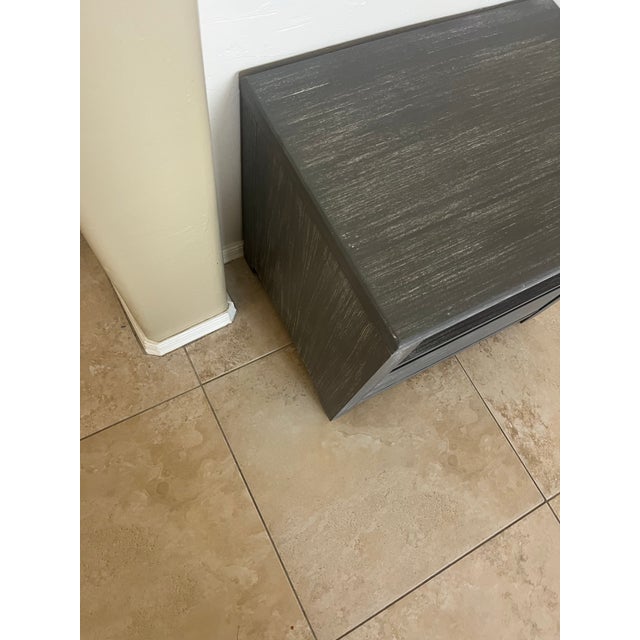 Brushed Charcoal Pottery Barn Costa Nightstand For Sale In Phoenix - Image 6 of 12