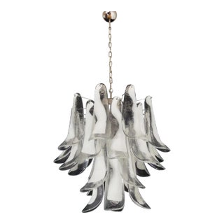 Italian Murano Chandelier – 26 Glass Petals Swallow For Sale