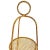 Mid-Century Italian Gold Tole Rope 3-Tier Conservatory Etagere For Sale - Image 4 of 6