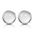 4.5-Inch Diameter Jacy Crystal Glass Balls, Set of 2 For Sale - Image 4 of 4