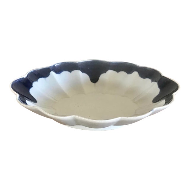 18th Century First Period Dr. Wall Worcester Porcelain Lined Dish For Sale